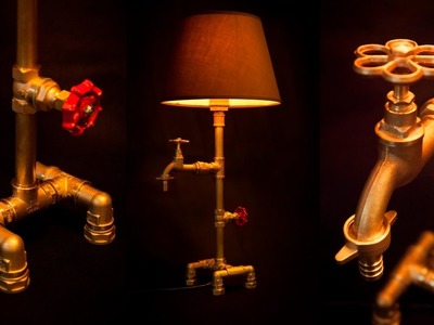 Steampunk DIY Industrial Pipe Lamp #1