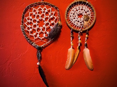 Tatting - Tatted "Dream Catcher" Tutorial: part one (Building Hoop) by RustiKate