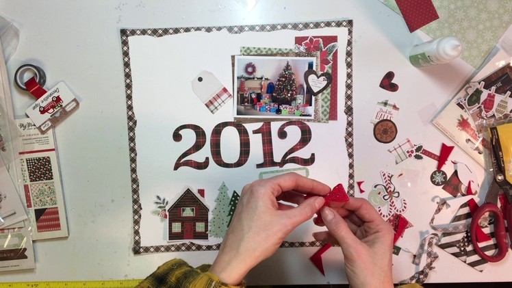 'Tis the Season Day 12- Scrapbooking Process #59- "Christmas 2012"