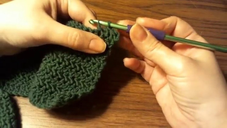 Twisted Half Double Crochet Stitch