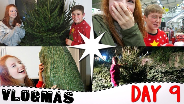 Vlogmas Day 9 2016, Choosing a HUGE Christmas Tree, Buying Christmas Decorations, Vlogmas | NiliPOD