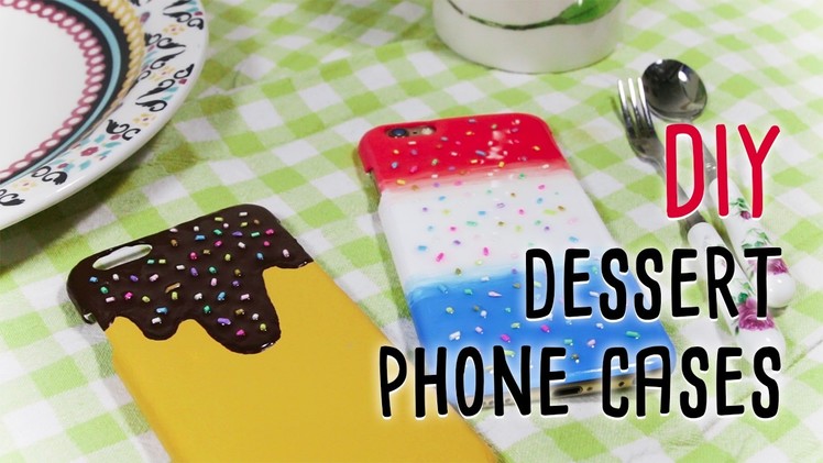 DIY dessert phone cases with acrylic color