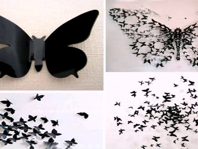 Diy Paper Butterfly Wall Decor