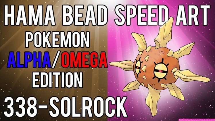 Hama Bead Speed Art | Pokemon | Alpha.Omega | Timelapse | 338 - Solrock