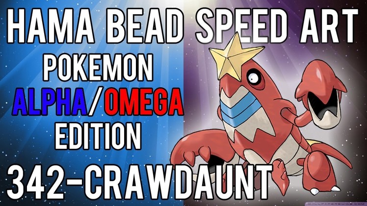 Hama Bead Speed Art | Pokemon | Alpha.Omega | Timelapse | 342 - Crawdaunt
