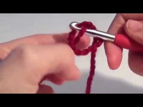 How to make a slip knot and crochet chain