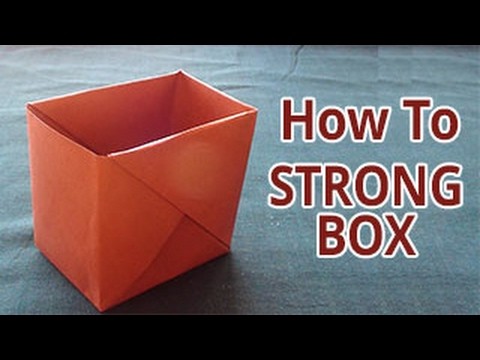 How to make a strong box from paper | DIY - Do it Yourself Origami