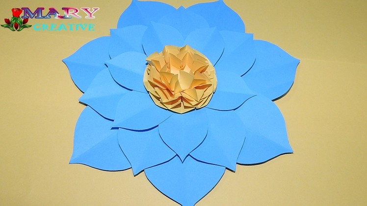 Mary Creative -  Paper flower Origami # 21 | How To Make A pointy petal Flowers