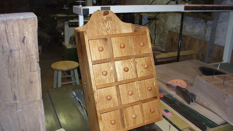 Wooden spice cabinet DIY