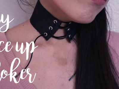 DIY Lace-up Choker
