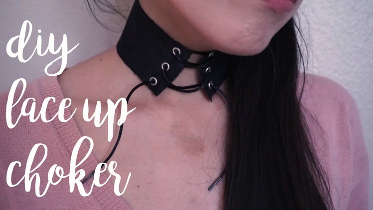 DIY Lace-up Choker