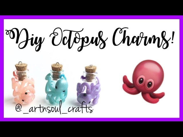 DIY Polymer Clay Octopus Bottles