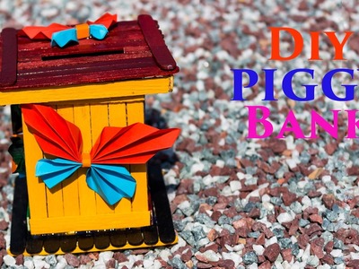 Diy Projects  Popsicle Stick Piggy Bank