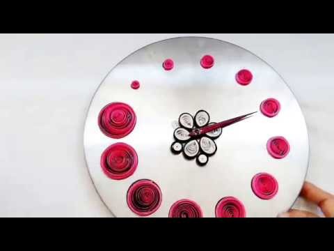 DIY||Room Decoration Ideas||Wall Clock Decoration With PAPER STRIPES
