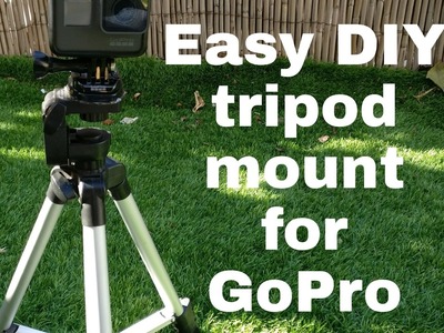 Easy DIY tripod mount for GoPro