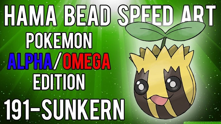 Hama Bead Speed Art | Pokemon | Alpha.Omega | Timelapse | 191 - Sunkern