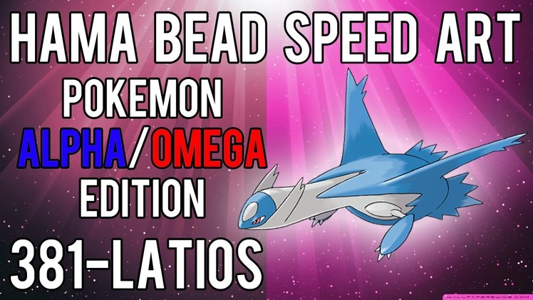Hama Bead Speed Art | Pokemon | Alpha.Omega | Timelapse | 381 - Latios (Legendary)