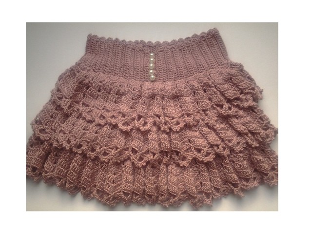 How to Crochet ruffle skirt - video 2