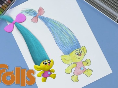 How to Draw and Color Smidge from Trolls! Trolls Movie Drawing Craft | Trollz Full Episodes HD