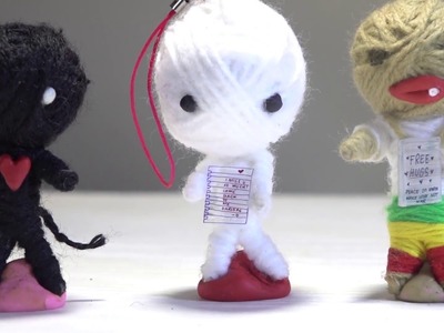 How to make CUTE VOODOO DOLL ☠