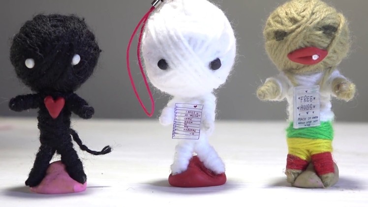 How to make CUTE VOODOO DOLL ☠