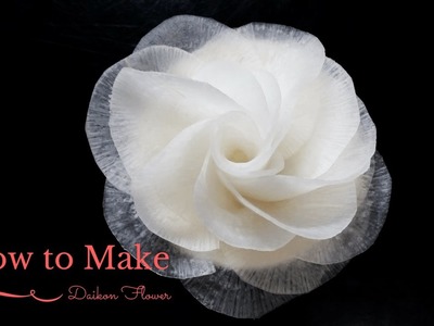 How to Make Daikon Flower | GARNISH　大根フラワーの作り方