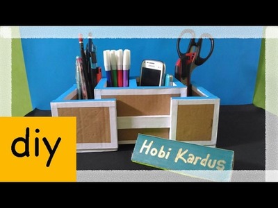 How To Make Expandable Pencil Holder - DIY Cardboard Craft