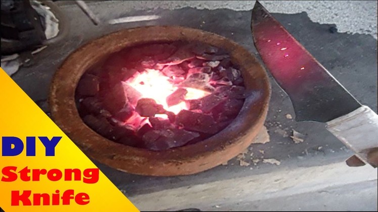 How To Strong Iron (Knife)!!! DIY HomeMade (Charcoal & Air Stove)