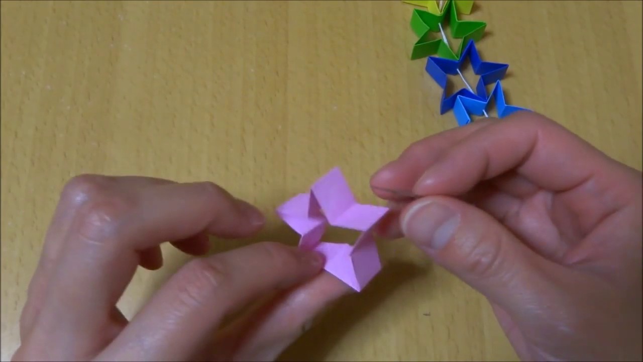 Origami Star Decoration 折り紙 つづり星飾り 折り方