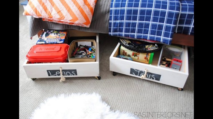 17 Most Creative Ideas To Make Stylish DIY Underbed Storage Drawers