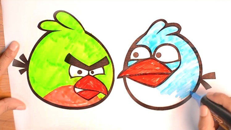 Angry Bird Coloring Pages | Toddlers lesson ideas by Preschool Craft
