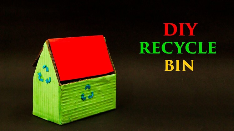 Cardboard Recycle Bin DIY Projects