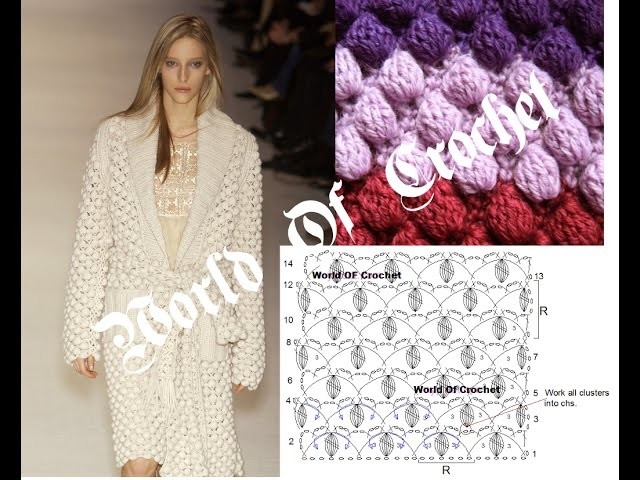 Crochet Cluster Stitch Dress Pattern |  WOC | Crochet Designs & Patterns