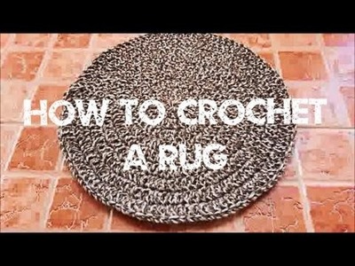 Crochet Vlog 7 | How to Crochet Easy Rug