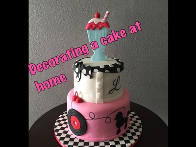 DIY -Decorating a fondant cake at home