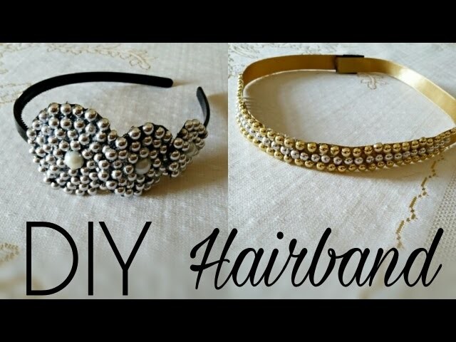 DIY Pearls Hairband.Headband Tutorial - Hair Accessories Diy | The Blue Sea Art (No Sew)