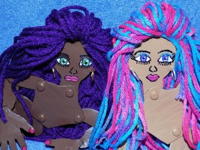 Doll Wig DIY - How to Make a - Yarn Doll Hair Wig Tutorial