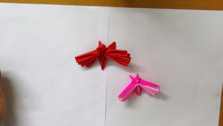 Easy Origami Art crafts -  How to make an origami butterfly
