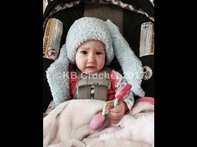 Fuzzy Bunny Hat 6-12 months- Free Crochet Pattern