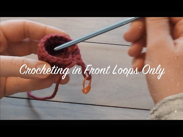 How to Crochet Amigurumi: Crocheting in Front Loops Only (FLO)