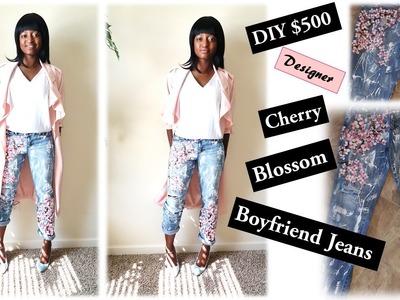 How to DIY Blake Lively's $500 Rialto Cherry Blossom Boyfriend Jeans