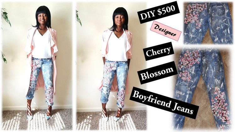 How to DIY Blake Lively's $500 Rialto Cherry Blossom Boyfriend Jeans