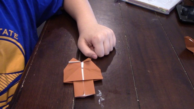 How to fold an origami JAWA
