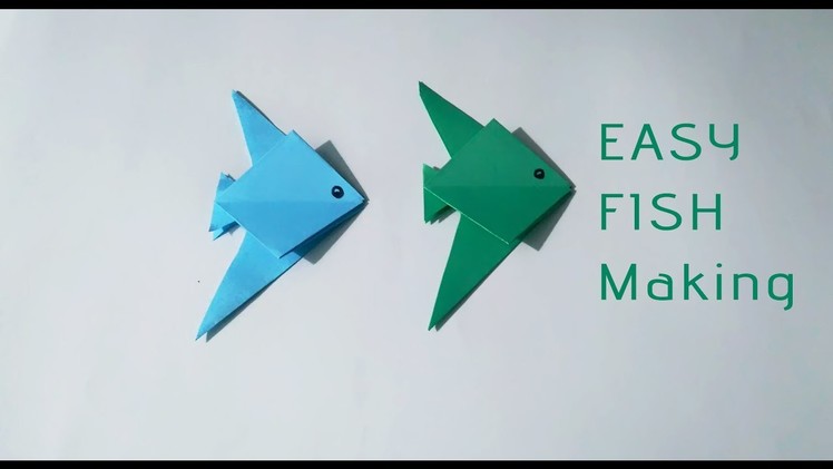 How to make a easy paper fish || DIY Crafts || Origami