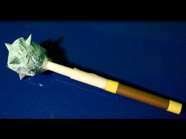 How to make a mace out of paper - Easy Tutorials
