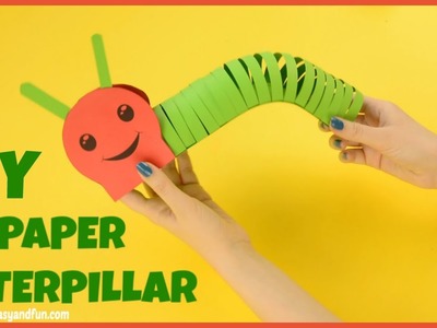 How to Make a Paper Caterpillar - craft for kids