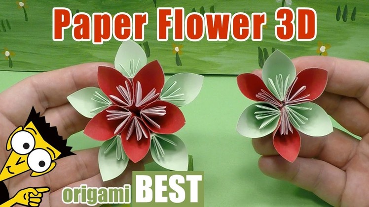 How to make a Paper Flower - Flower Crafts for Children - Origami BEST #origami
