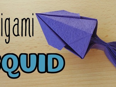 How to make a Paper Squid | Origami Animal Squid