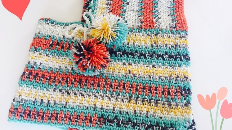 How To: Make a Poncho, put together a poncho, toddler poncho, crochet poncho