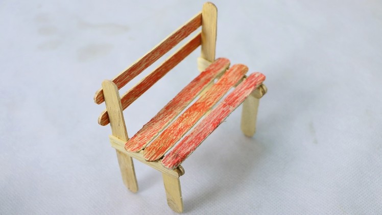 How to Make a Popsicle Stick Chair - DIY Ideas